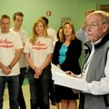 Ed Clifford, CEO of the Jones Trust and the Jones Center, speaks Thursday during the opening of the ...
