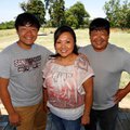 Washington County Farm Family of the year Cindy and David Yang stand with their son Pao, left, 15, o...