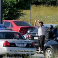 A man before being taken into custody by police Wednesday at the Neighborhood Market in east Springd...