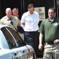 Washington County sheriff’s deputies escort Brandon Barber out of the John Paul Hammerschmidt Federa...