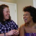 Danielle Powell, right, and her spouse Michelle Rogers are photographed in Omaha, Neb., Wednesday, J...