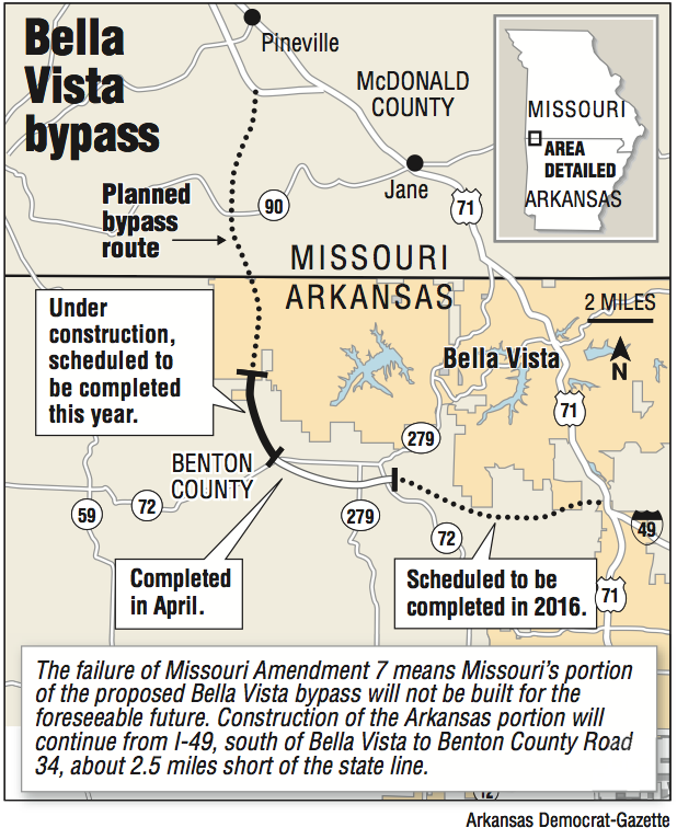 Map Of Bella Vista Arkansas