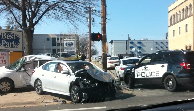 PHOTOS: Pedestrian Killed In Downtown Little Rock Crash, Police Say