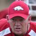 Arkansas coach Bobby Petrino thought his quarterbacks were sloppy, but his defense showed signs of improvement from last season in Day 1 of Arkansas' fall camp on Aug. 6.