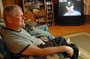 Bill Burnett watches his son, A.J. Burnett, pitch for the New York Yankees in the World Series on Monday night. Burnett, who is a native of North Little Rock, pitched against Cliff Lee, from Benton.