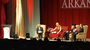 The audience had asked the question: "Did you ever learn how to drive a car?" The Dalai Lama responded to questions submitted over the internet in Bud Walton Arena in Fayetteville, Ark. Wednesday, May 11, 2011.