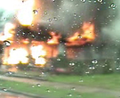 Police video shows house fire