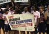 After being held to 18.2-percent shooting the first half, Little Rock Parkview shot 53.8-percent in the second half to pull away from Russellville 50-31 and win the Class 6A girls' state basketball championship. Erin Peoples was named MVP with 20 points and eight rebounds in the game,