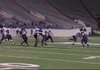 Junction City's Shaquille Hunter threw up a Hail Mary pass with no time on the clock and Dorian Evans caught the ball on the tip to give the Dragons a 27-26 victory over Bearden and their third Class 2A state title in five years.