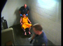 Video captured at the Benton County Jail of an incident that <a href="http://www.nwaonline.com/news/2013/feb/11/sheriff-fired-deputies-pepper-sprayed-restrained-i/?latest">led to three jailers being fired.</a> The video shows an inmate in a restraint chair being pepper sprayed, which may be disturbing to some viewers. The mark on the inmate's cheek is visible in an earlier video of him being booked into the jail.