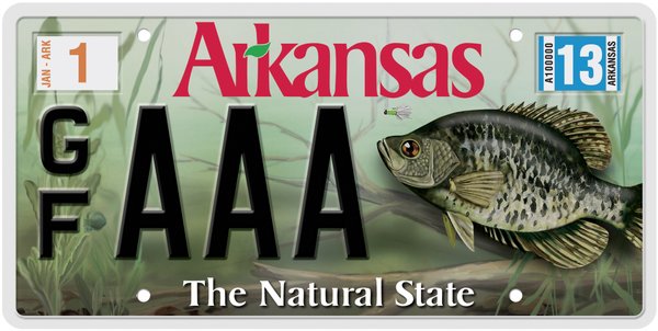 AGFC releases new fish -themed license plate