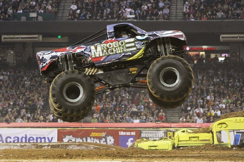 Monster trucks revving up