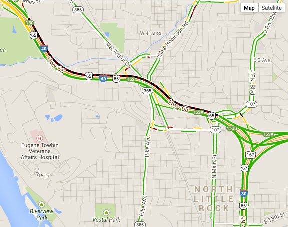 Traffic Alert Multi Vehicle Wreck Blocks I 40 Westbound Traffic In Nlr