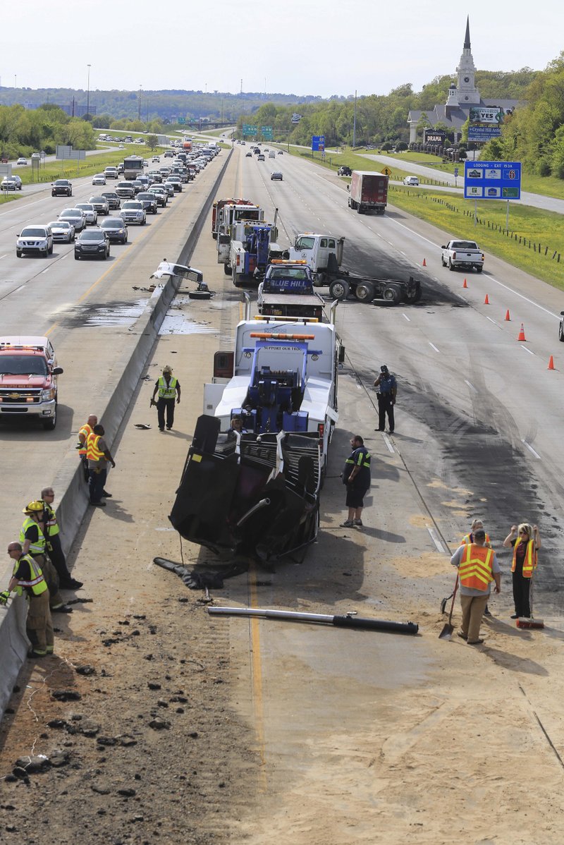 TRAFFIC ALERT Dumptruck accident on I40 in NLR causes delays