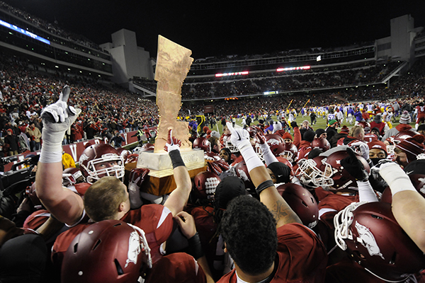 WholeHogSports - Razorback report: McCann takes in first Arkansas games in  11 years