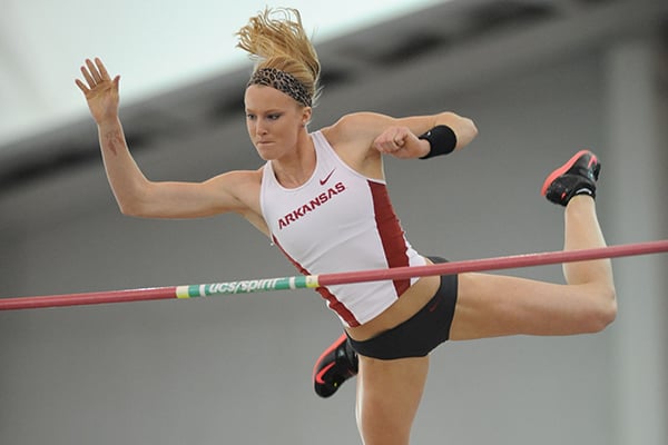 WholeHogSports - Razorbacks vault into meet lead