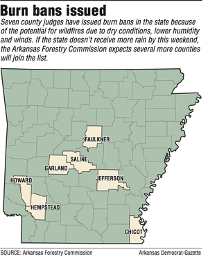 7 Counties Ban Burning Little Relief In Forecast NWADG   0805burnban T300 