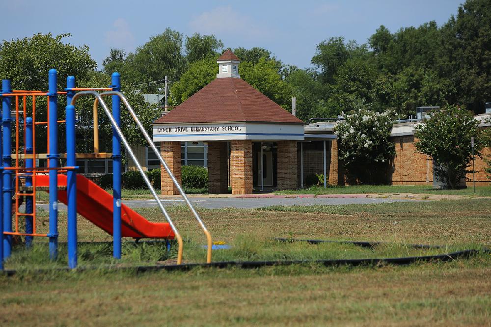 Vandalism at the shuttered Lynch Drive Elementary School in North ...