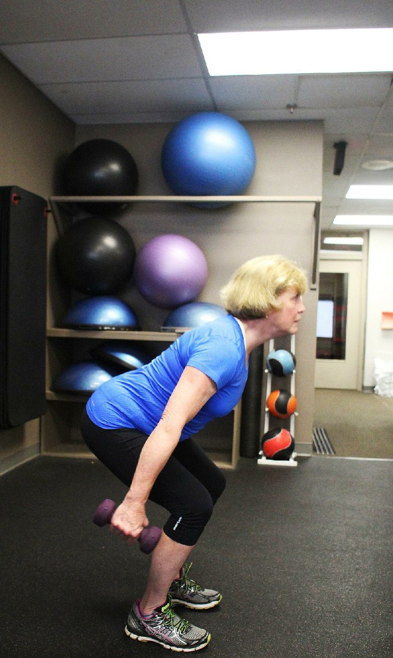 Dumbbell Swing Strengthens Legs For Ski Season