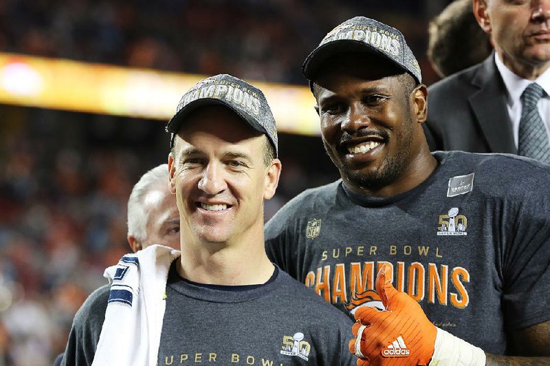 Peyton Manning, who helped Denver Broncos win Super Bowl 50