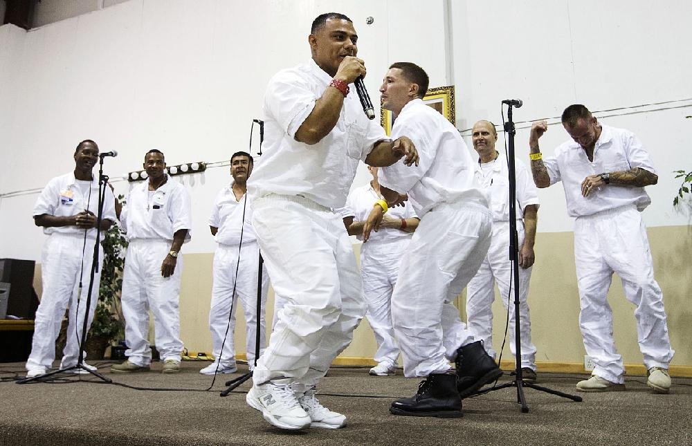 Redeemed inmates  are released to sing 