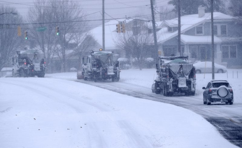 Southern states hit with snow, ice see roads clogged by wrecks ...