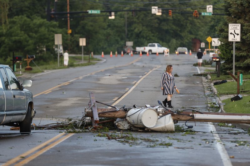 LATEST Extensive damage from tornadoes in Indiana