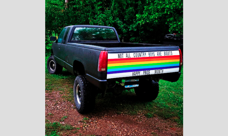 Oklahoma Man Turns Pickup Rainbow For Pride Month Plans To Drive It In 1194