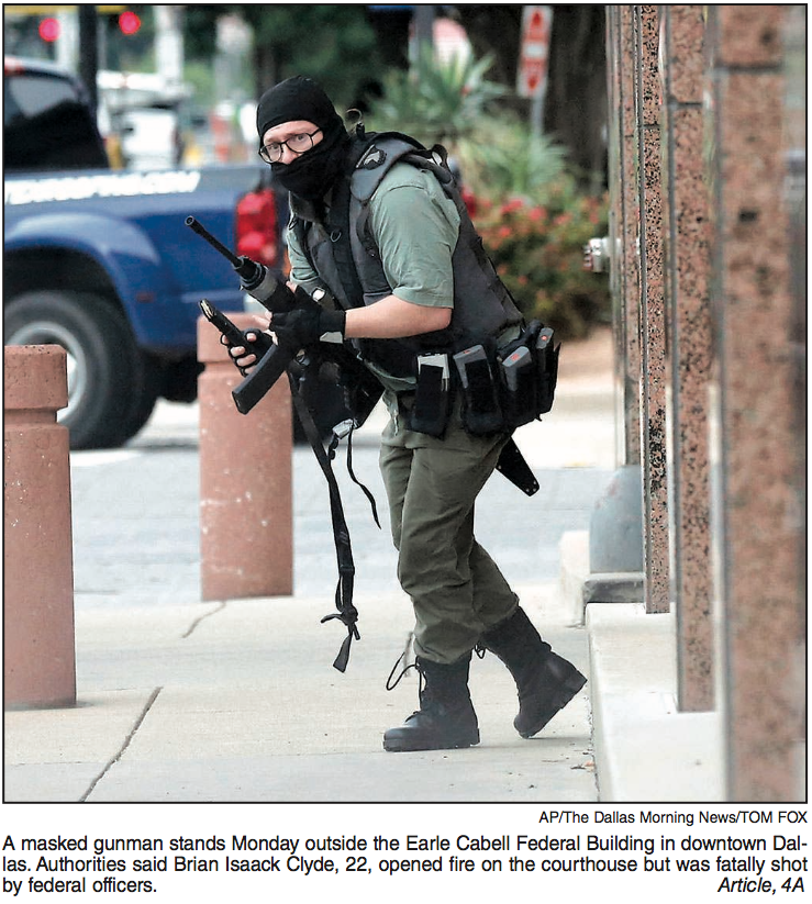 Gallery: Gunman Opens Fire At Federal Courthouse In Dallas