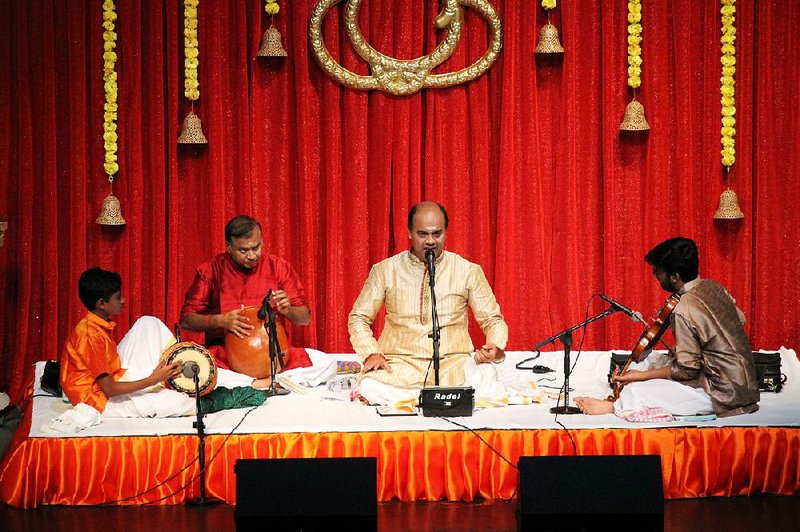 Carnatic Adolescent Southern Indian Music Recital Is Rite
