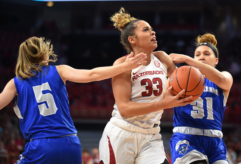 No. 22 Arkansas women roll in opener