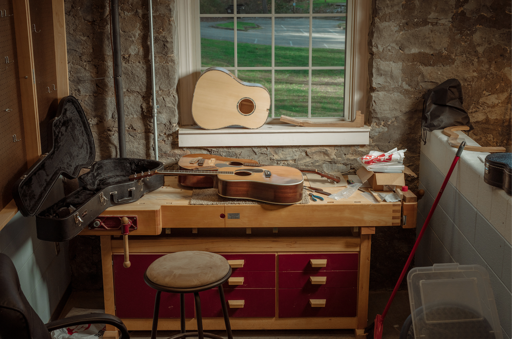 Unfinished guitar bodies are displayed at the Troublesome Creek Stringed Instrument Co. in Hindman, Ky. An apprentice program run by luthiers provides meaningful jobs and helps remove the stigma of opioid addiction.

(The New York Times/Mike Belleme)
