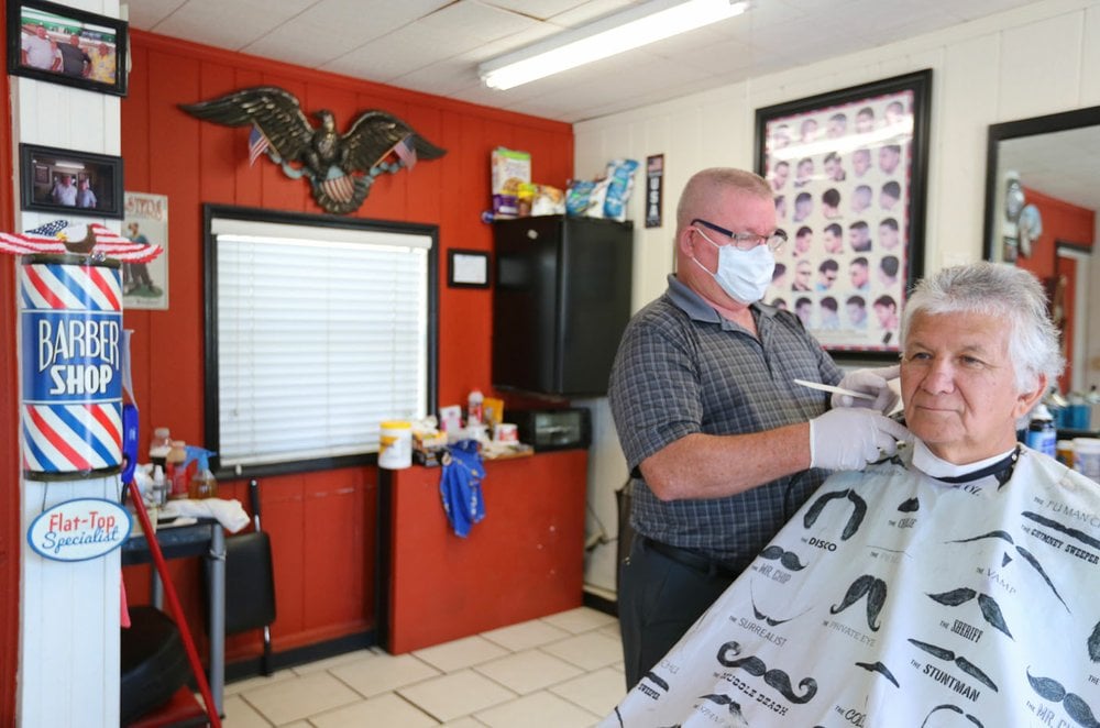 Barbers and hair salons booked solid on opening day