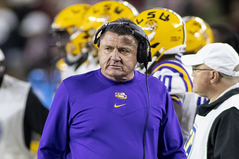 LSU's Ed Orgeron is AP college football coach of the year