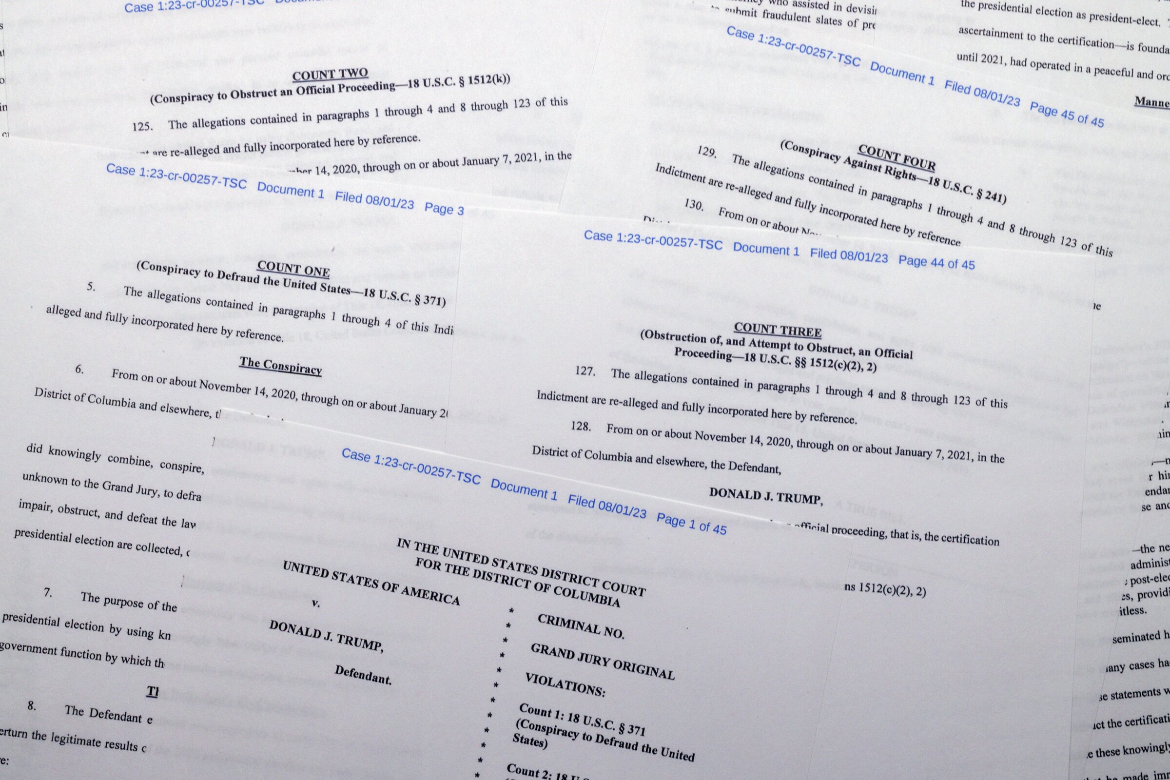 Trump indicted on 4 counts - Vimarsana News